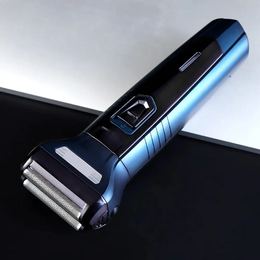 Máquina Multigroomer Geemy 3 en 1 - Recortadora de Barba y Cabello - Afeitadora Inalámbrica Recargable (Azul)