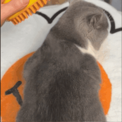 Cepillo de Vapor para Mascotas - Removedor de Nudos y Pelo Muerto - Deslanador Spa Gatos y Perros