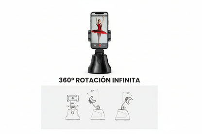 Trípode Inteligente Seguimiento 360° - Soporte Motorizado para Celular - Grabación Manos Libres
