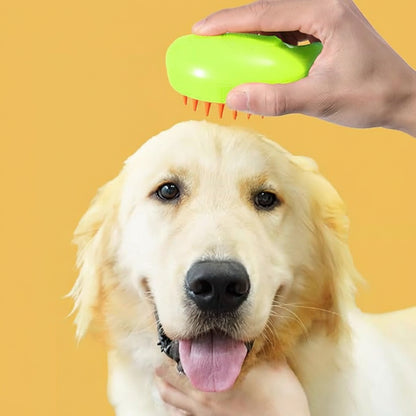Cepillo de Vapor para Mascotas - Removedor de Nudos y Pelo Muerto - Deslanador Spa Gatos y Perros